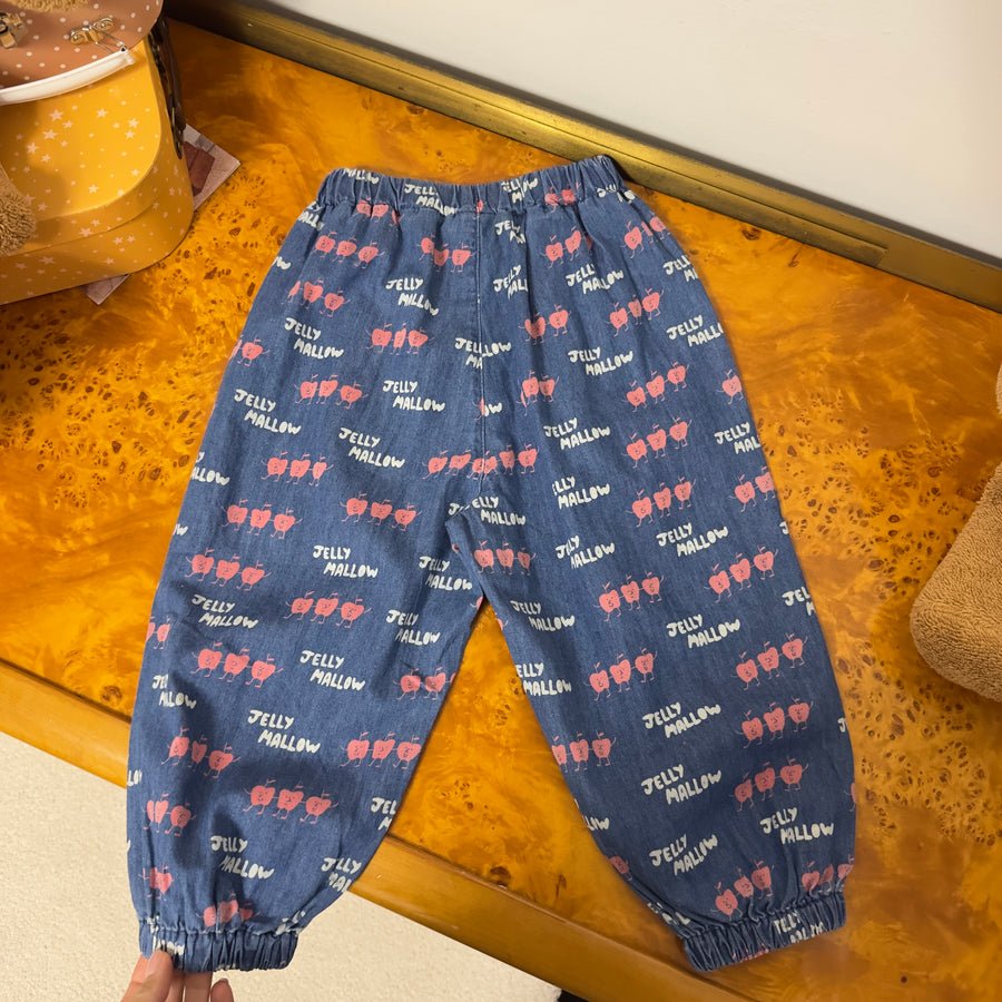 Dancing Apple Denim Aladdin Pants