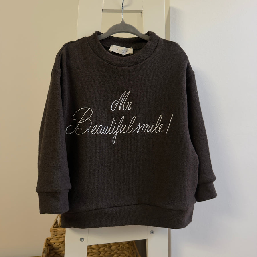 Maglia ricamata "Mr. Beautiful Smile!" – Ice Coffee
