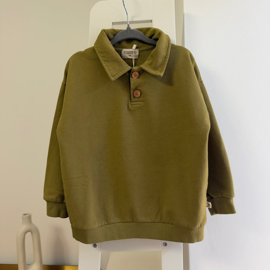 Polo in cotone bio elasticizzato