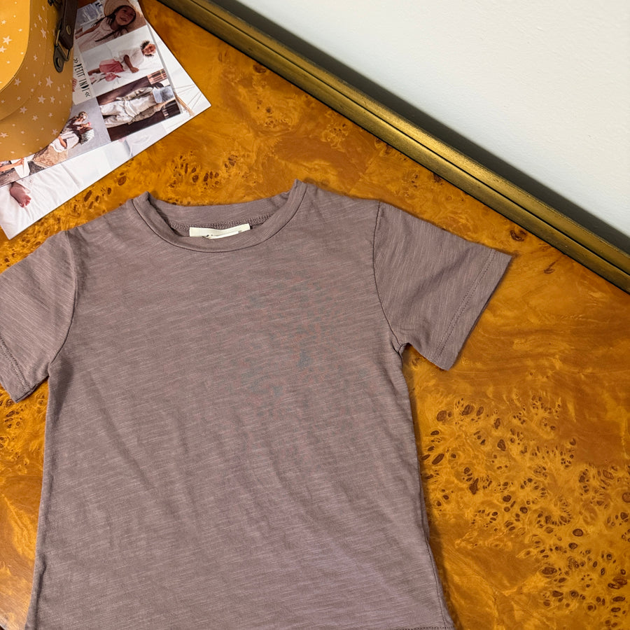 T-shirt basic in cotone fiammato morbidissimo