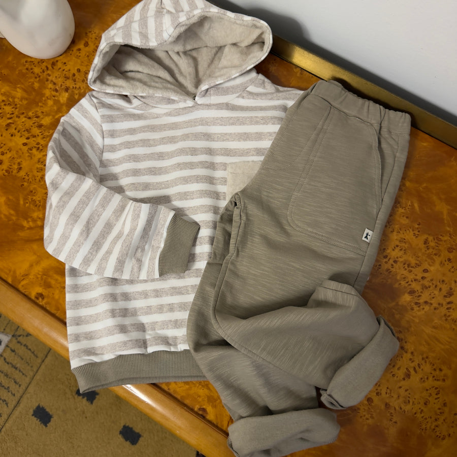 Pantalone in felpa fango