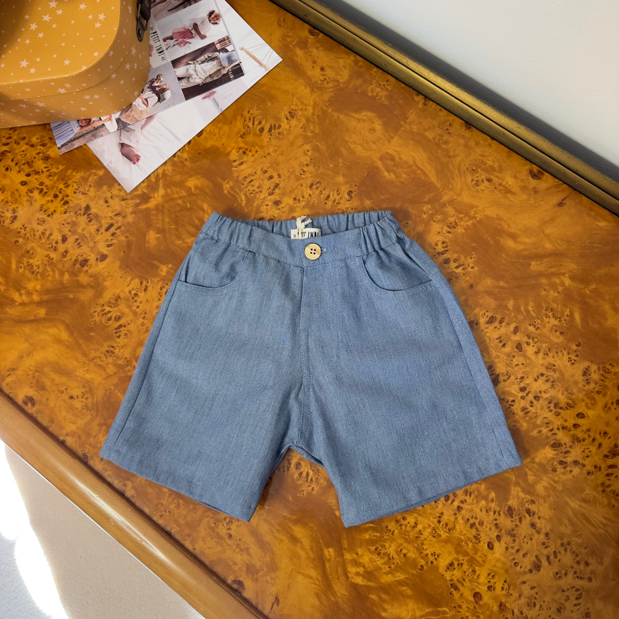 Esempio: Pantaloncino in chambray denim – morbido, versatile e facile da abbinare