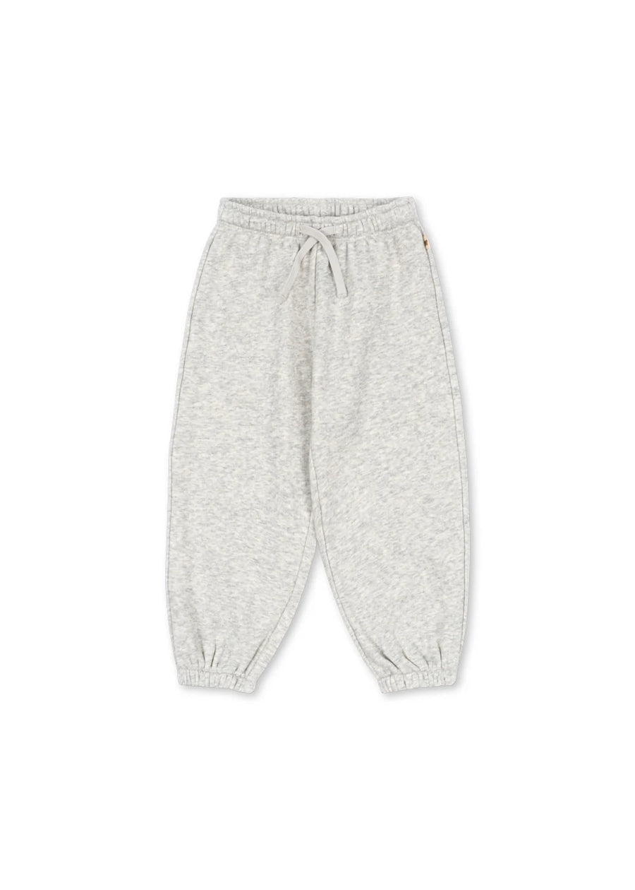Pantalone tuta in cotone organico grey melange
