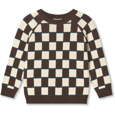 Pullover in cotone Nova Check