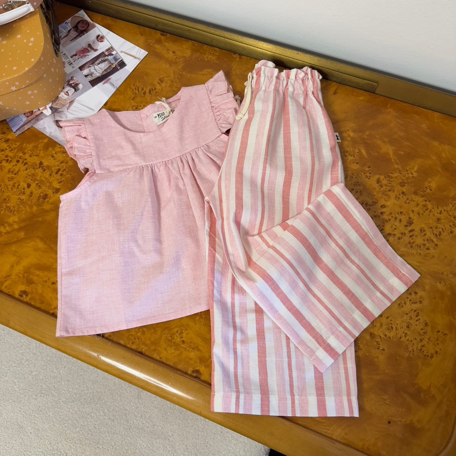 Pantalone palazzo in cotone a righe - stile e versatilità