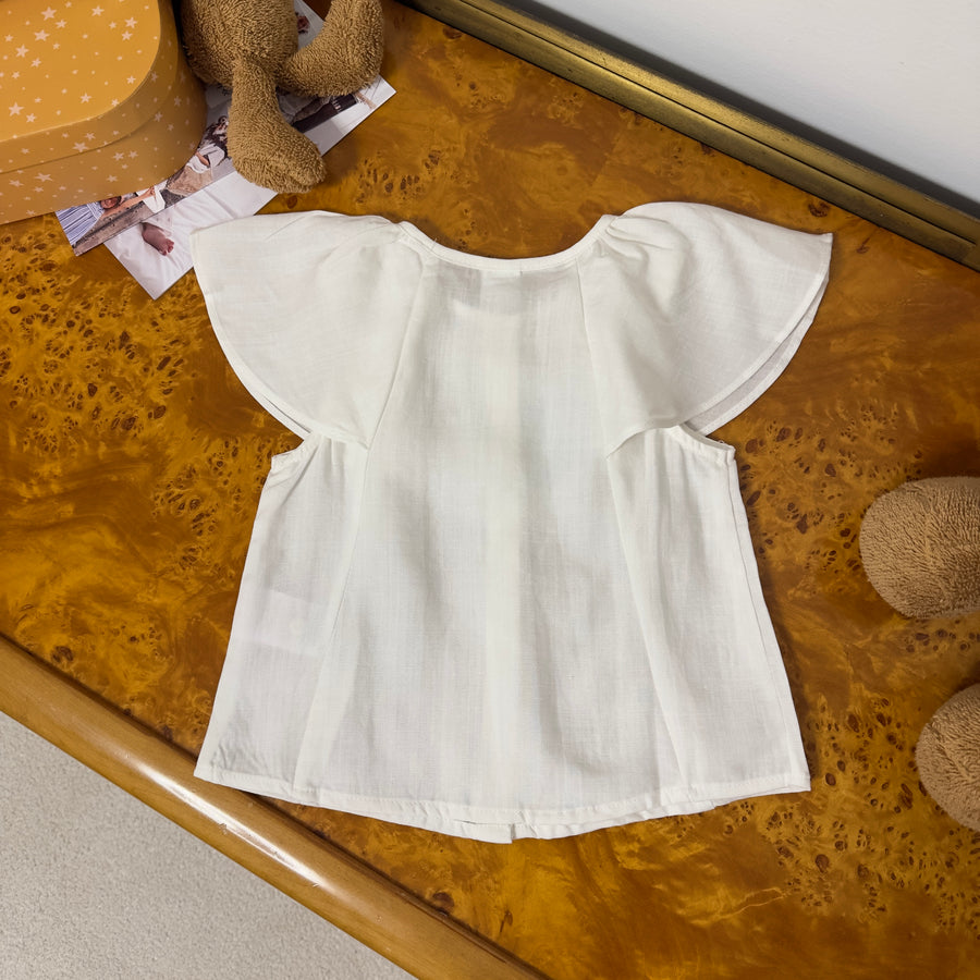 Blusa con Volants sulle Spalle – Elegante, Morbida e Versatile