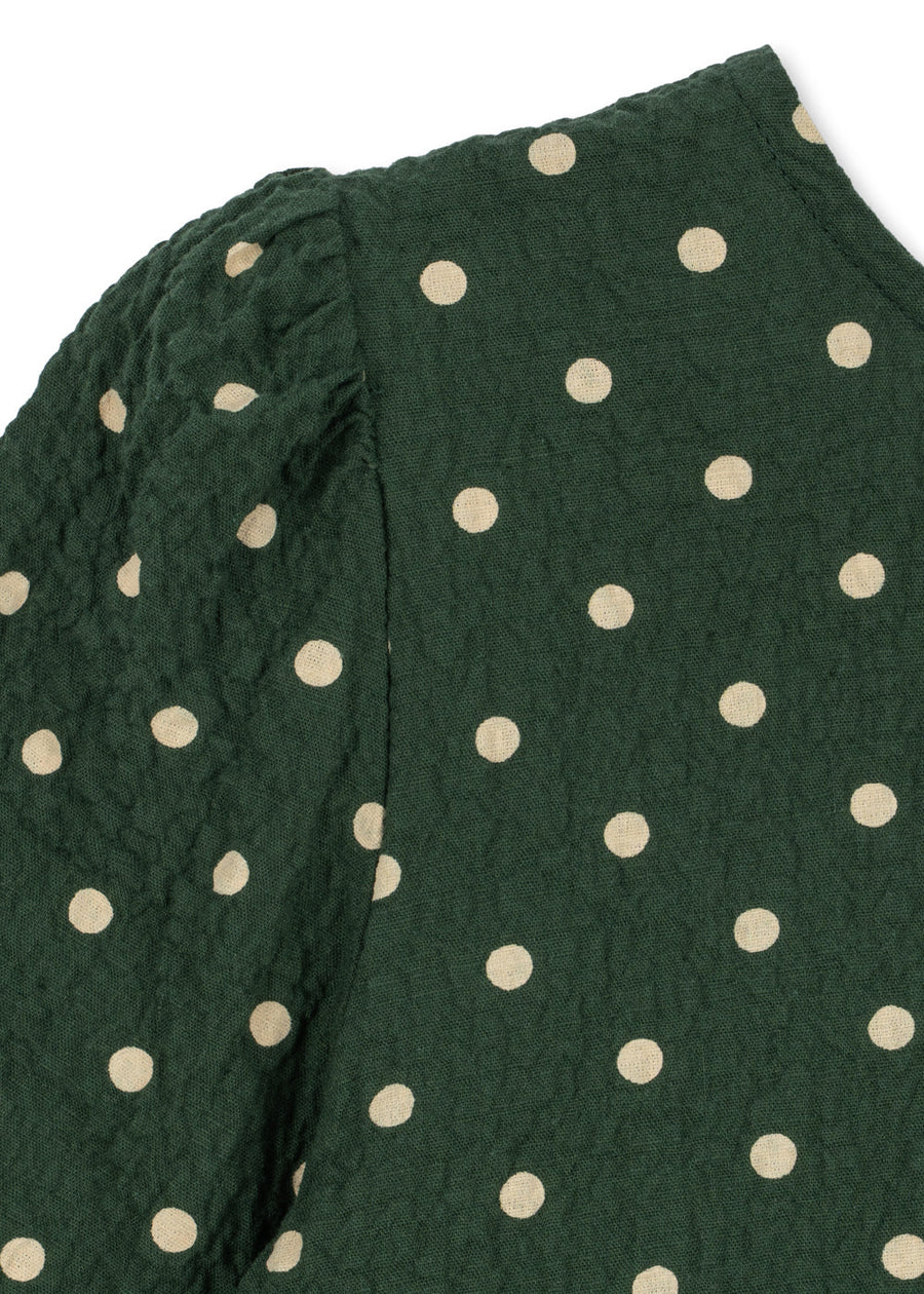 Blusa in cotone organico con fiocco –Elin