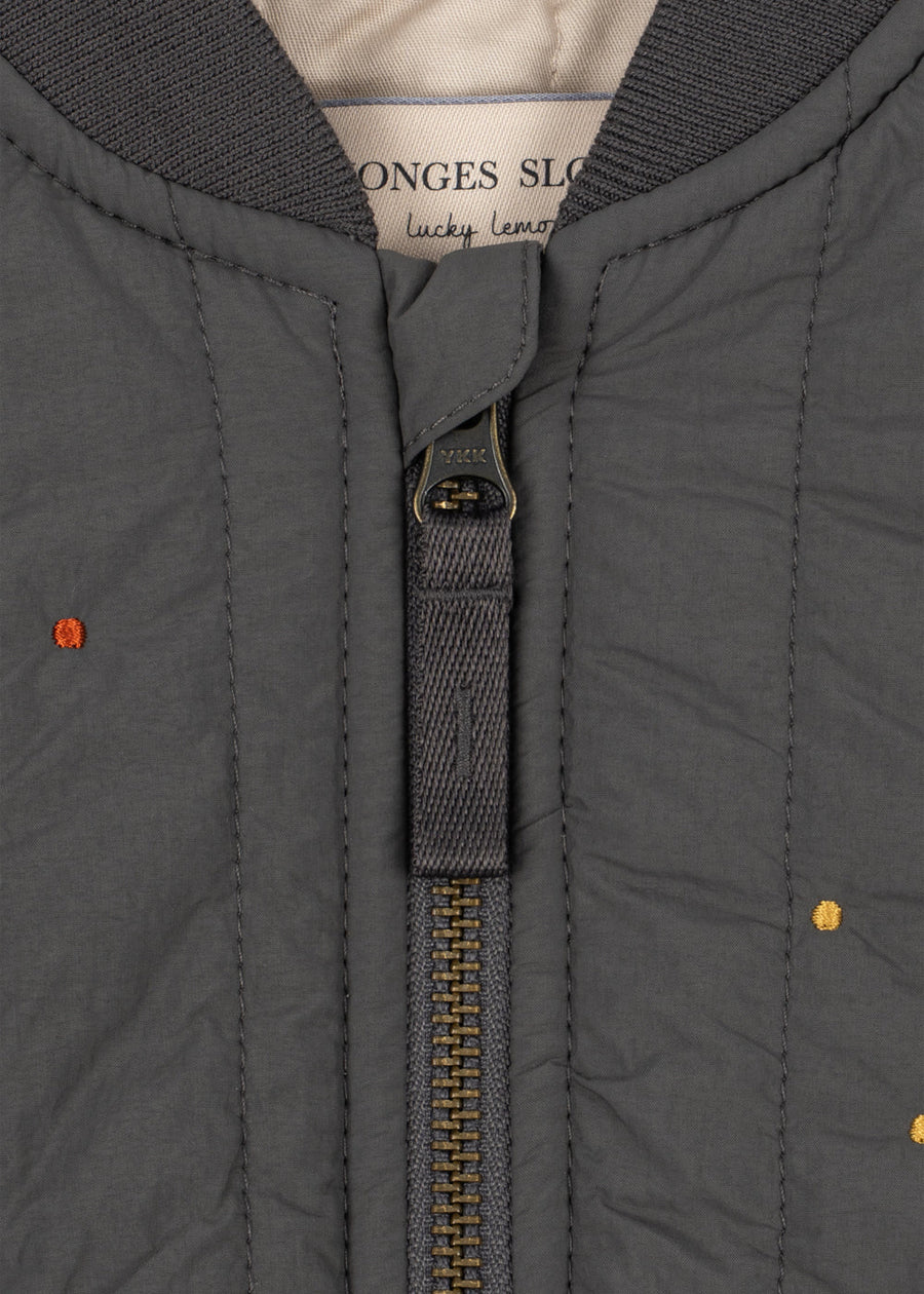 Bomber termico imbottito antracite-spazio
