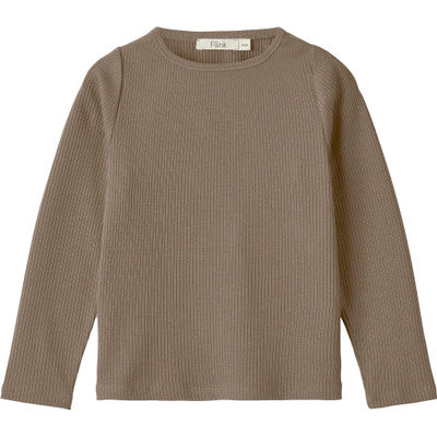 T-shirt a coste Kenna—Pine bark