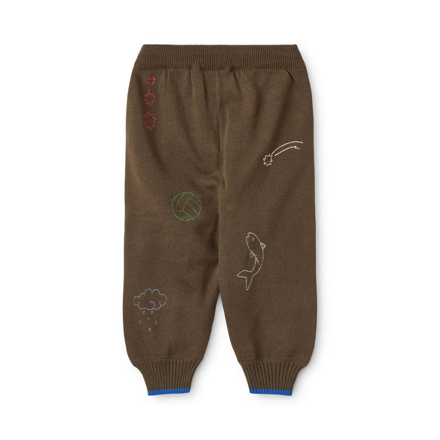 Gustav Pants in Cotone -Mosswood