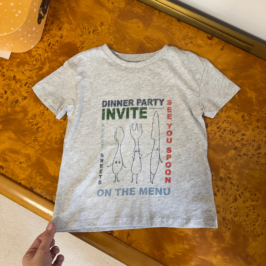 Famo tee gots- t-shirt in jersey di cotone organico- dinner party