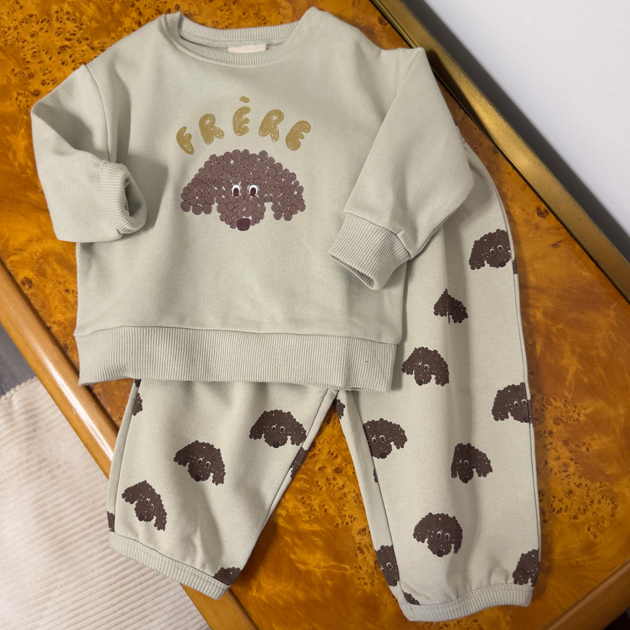 Pantaloni Porgy – Stone/Dog Frère
