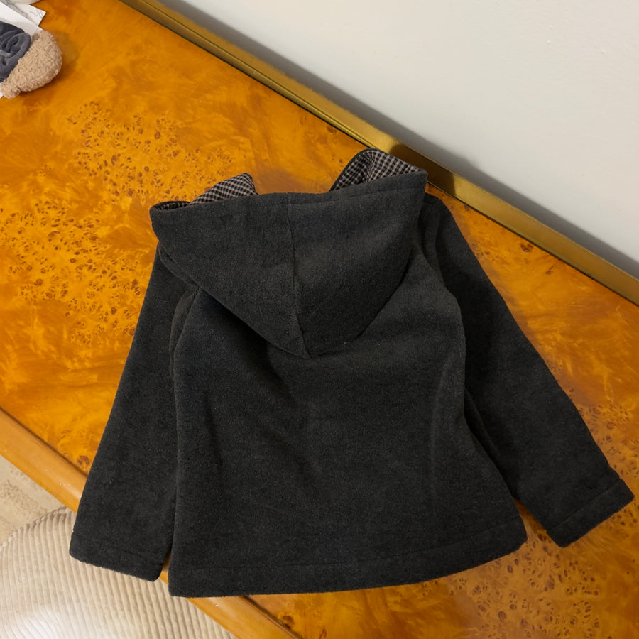 Giacca Felpa Pile  Zip e Cappuccio