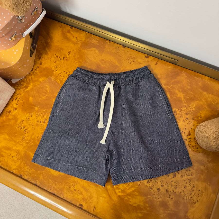 Pantaloncino in denim morbidissimo - con la coulisse