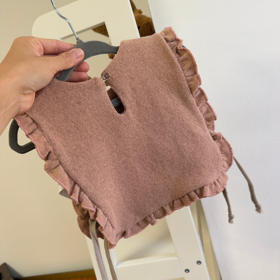 Gilet in caldo cotone blush
