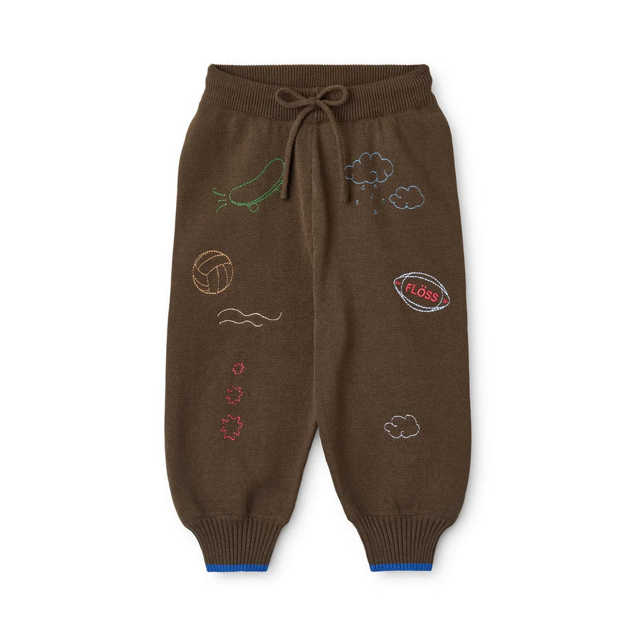 Gustav Pants in Cotone -Mosswood