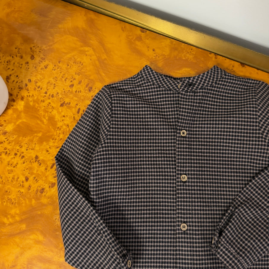 Camicia alla coreana Vichy