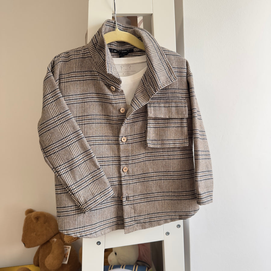 Camicia in principe di galles - fit comodo, tessuto morbidissimo