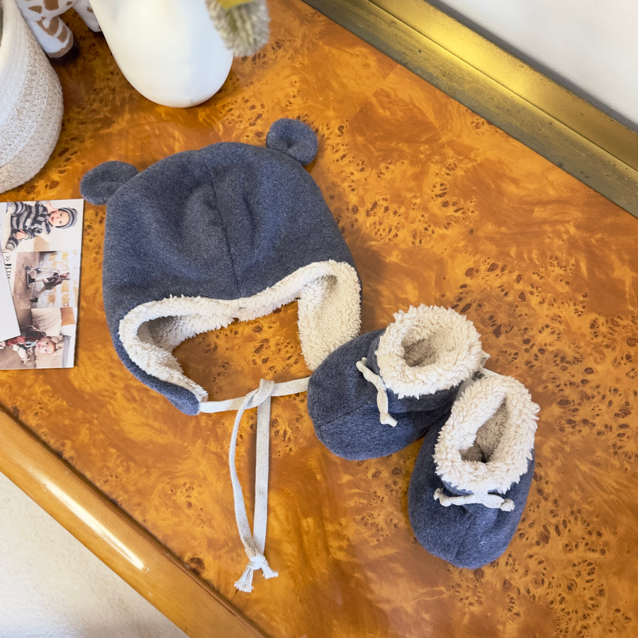 Cappello avio con orecchie in pelliccia morbida – Calore e coccola per l’inverno