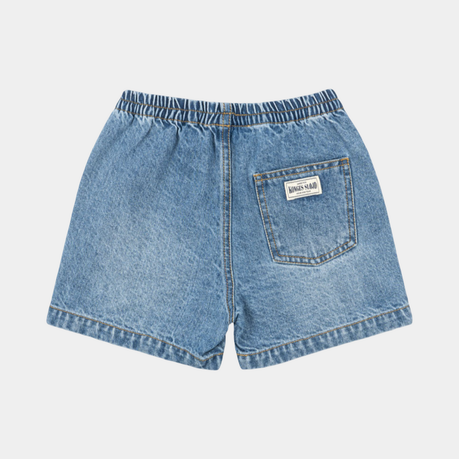 Pantaloncino in Denim Morbido con Vita Regolabile