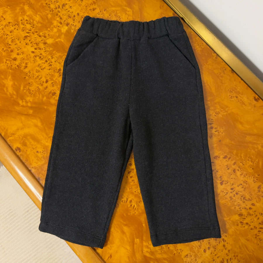 Pantalone in Caldo Cotone -Carbone