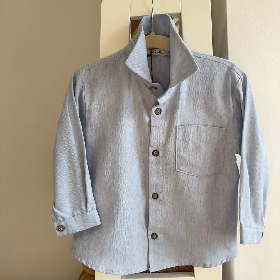 Camicia in morbidissimo cotone azzurro – Versatile e perfetta per ogni occasione