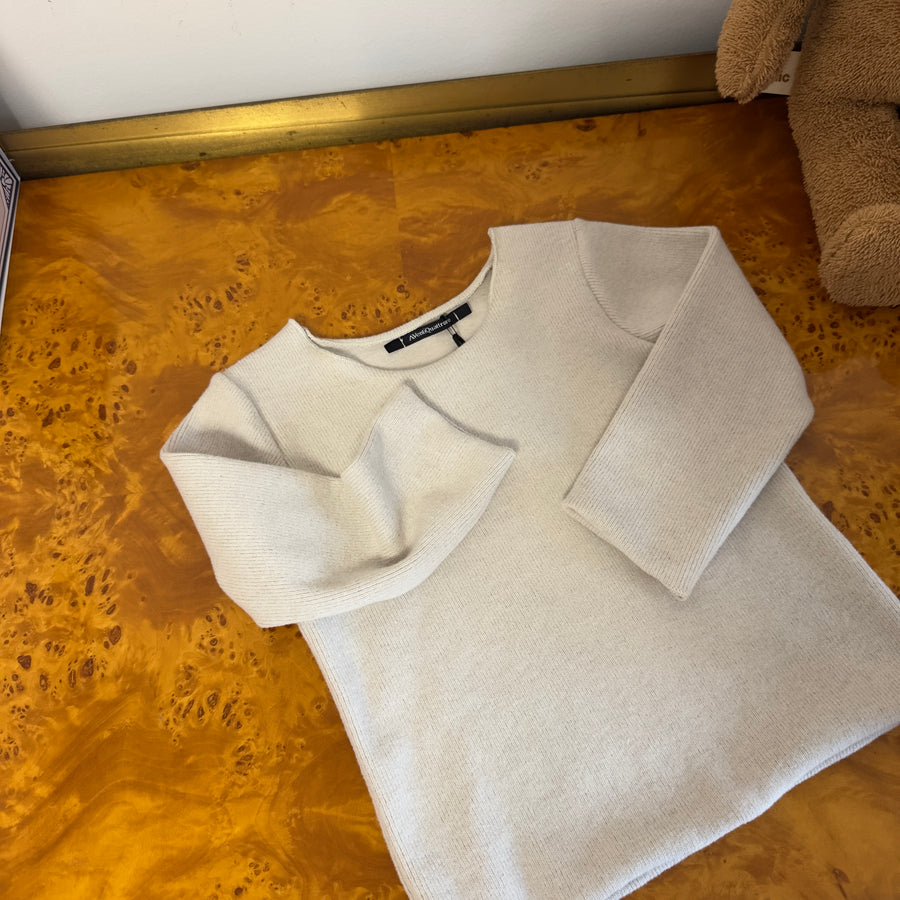 T-shirt basic in caldo cotone – color stucco, morbida e versatile