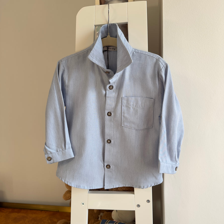 Camicia in morbidissimo cotone azzurro – Versatile e perfetta per ogni occasione