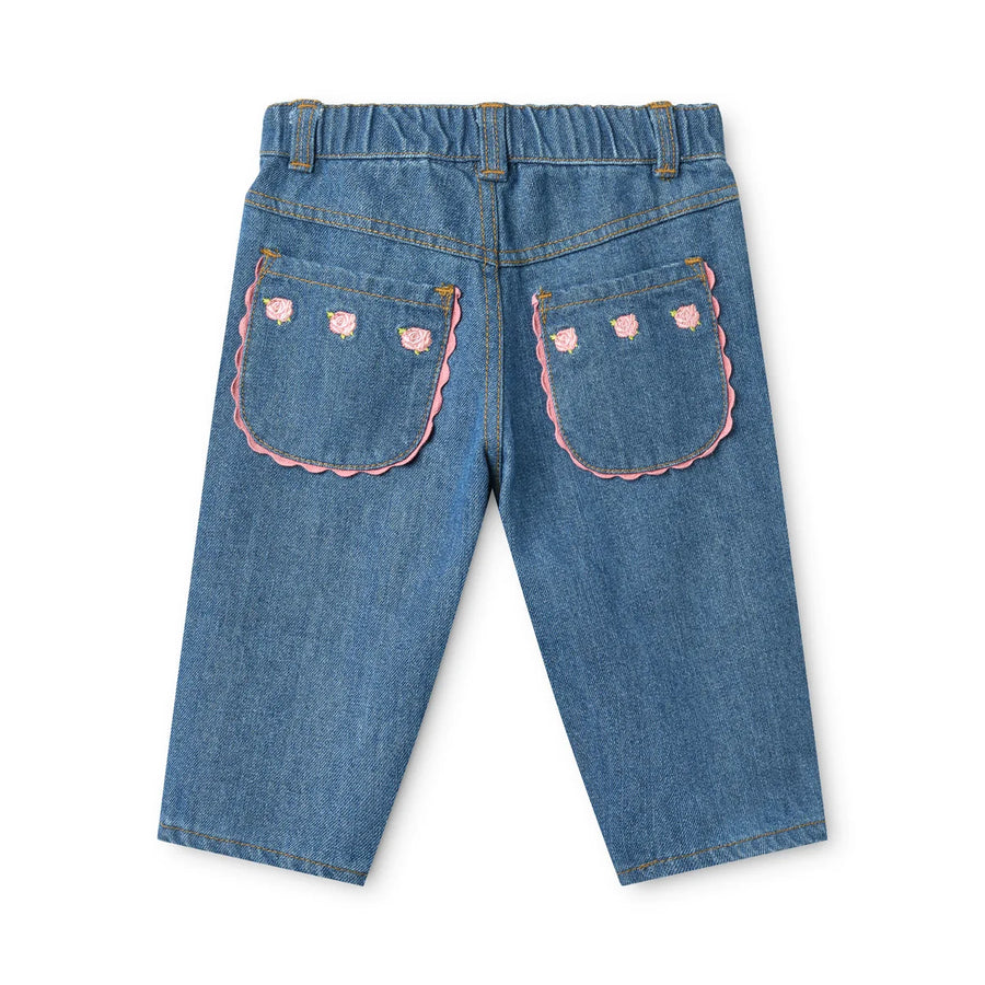 Monique Jeans in Cotone -Mid Blue