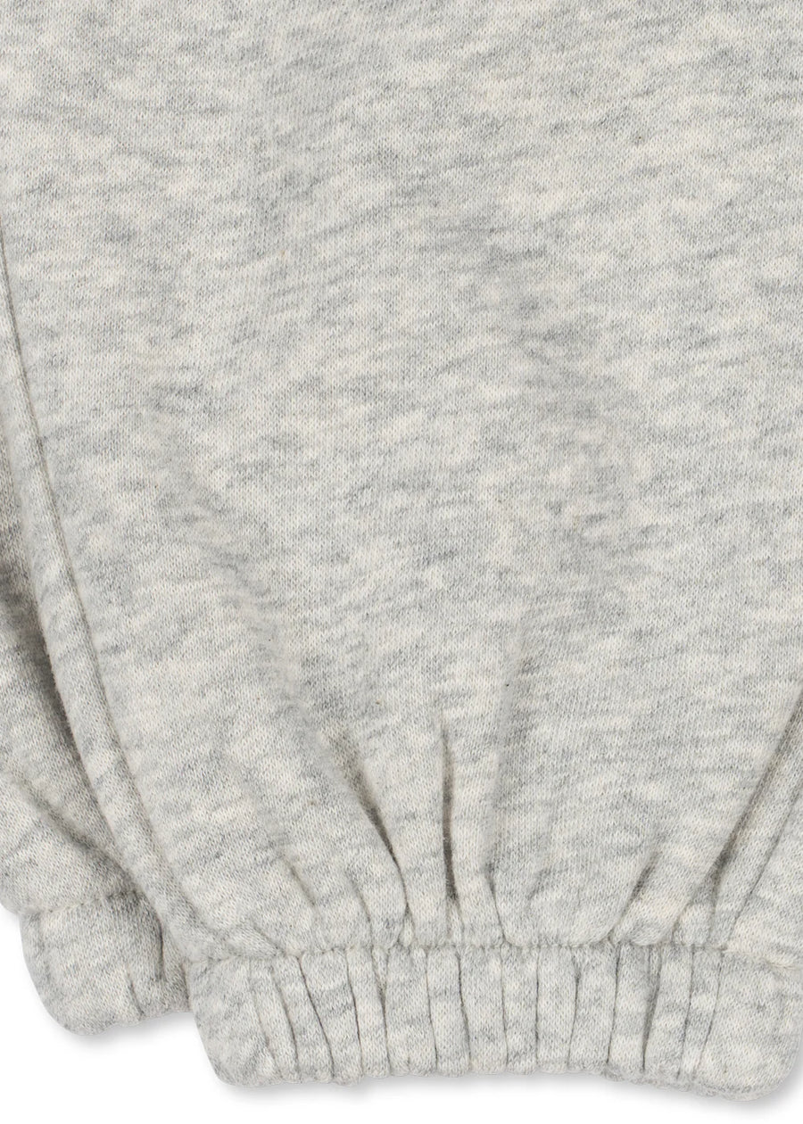 Pantalone tuta in cotone organico grey melange