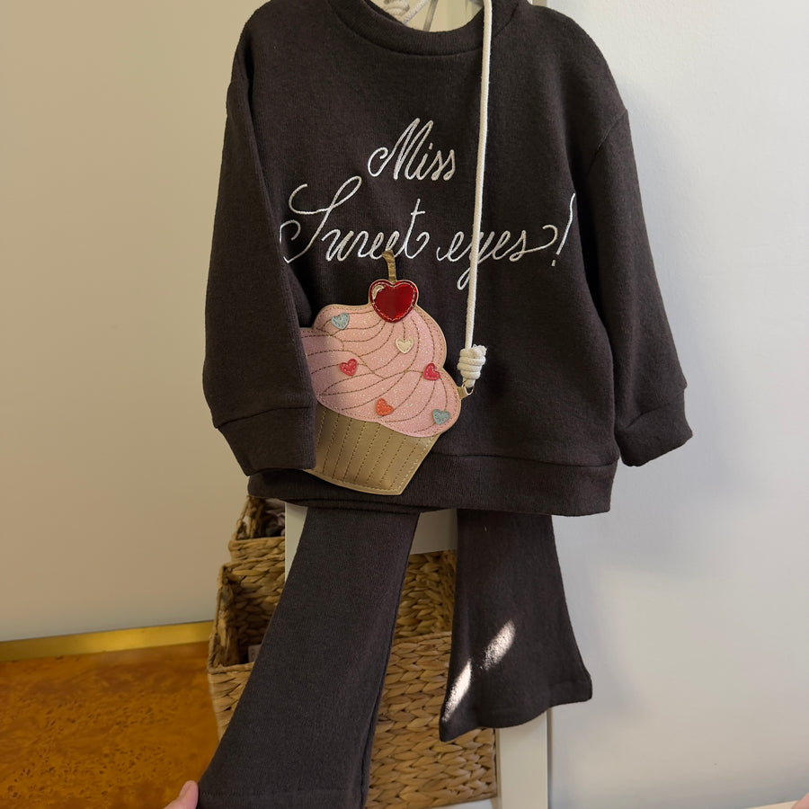 Maglia ricamata "Miss Sweet Eyes!" – Ice Coffee