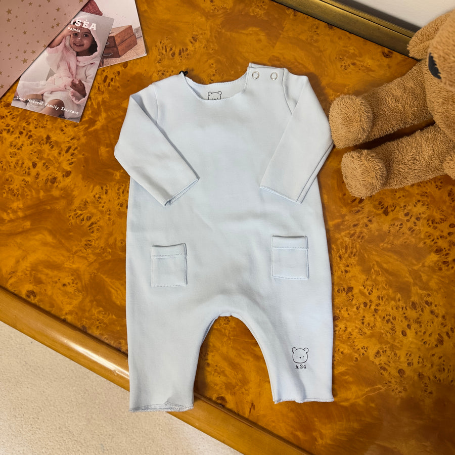 Tutina in jersey di cotone con tasche cielo - perfetta per ogni stagione