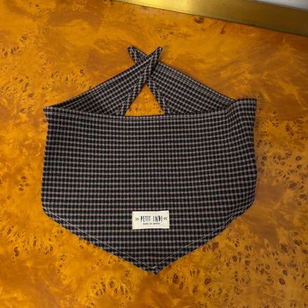Foulard Vichy antracite