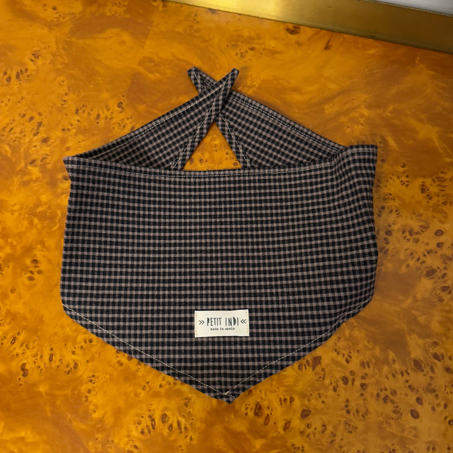 Foulard Vichy antracite