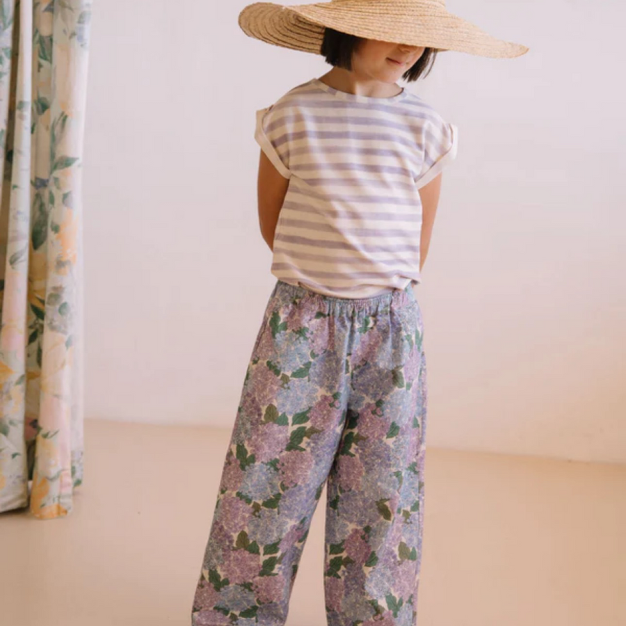 T-shirt Bama righe Rayures Iris in cotone biologico