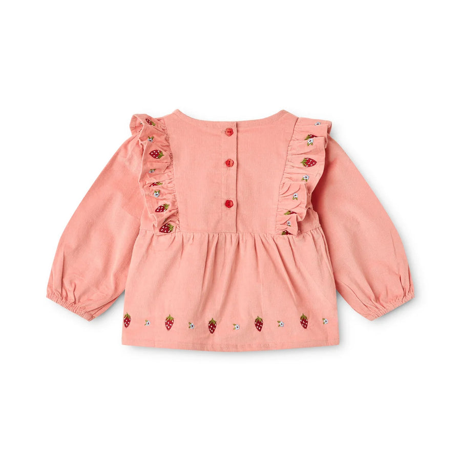 Belle Blouse – Blusa in Cotone  -Warm Pink
