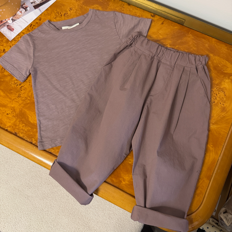 T-shirt basic in cotone fiammato morbidissimo