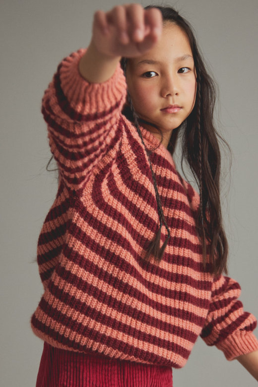 Maglia tricot a righe