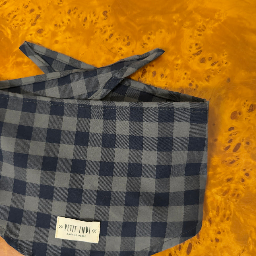 Foulard a quadretti navy