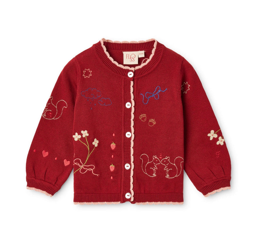 Cardigan Agnes – Dark Cranberry