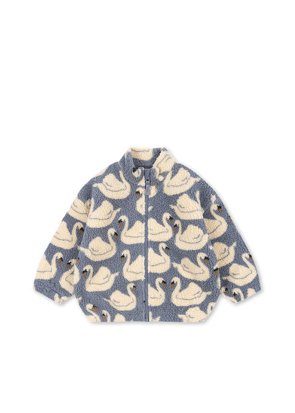 Bomber teddy con cigni