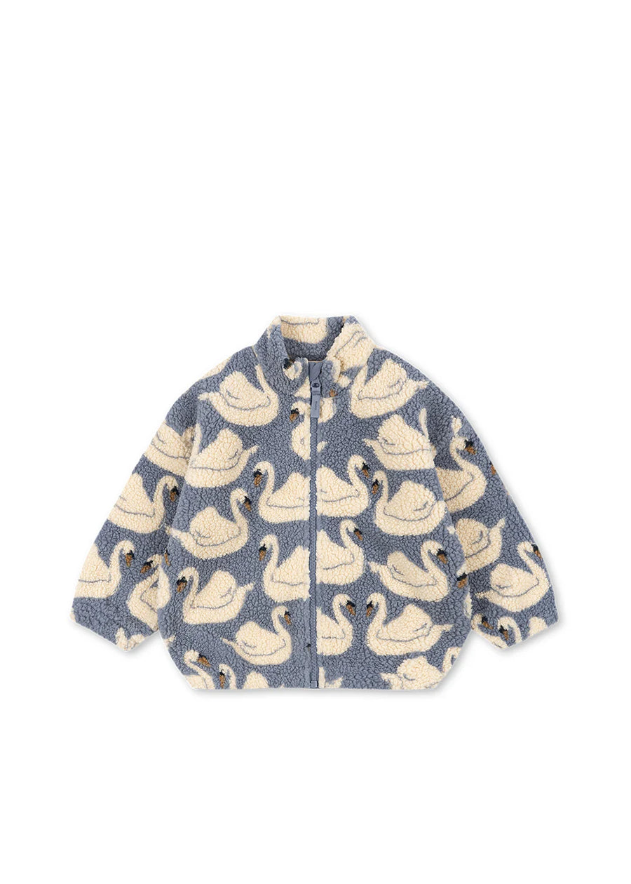 Bomber teddy con cigni