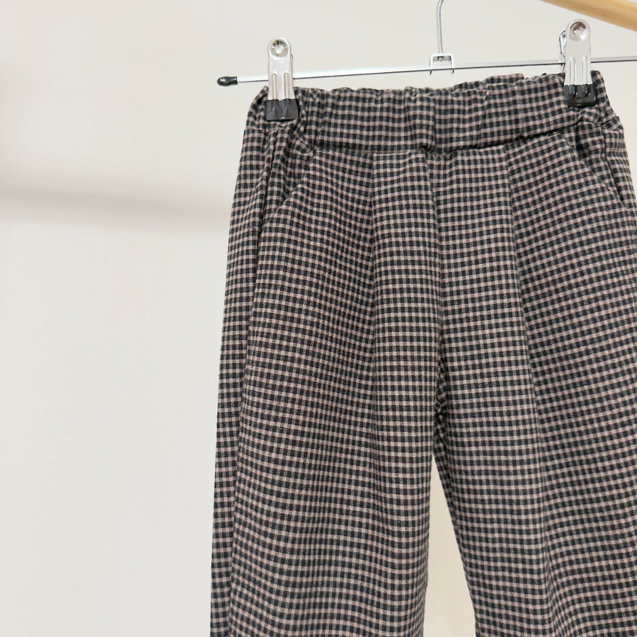 Pantalone black small check -regolabile