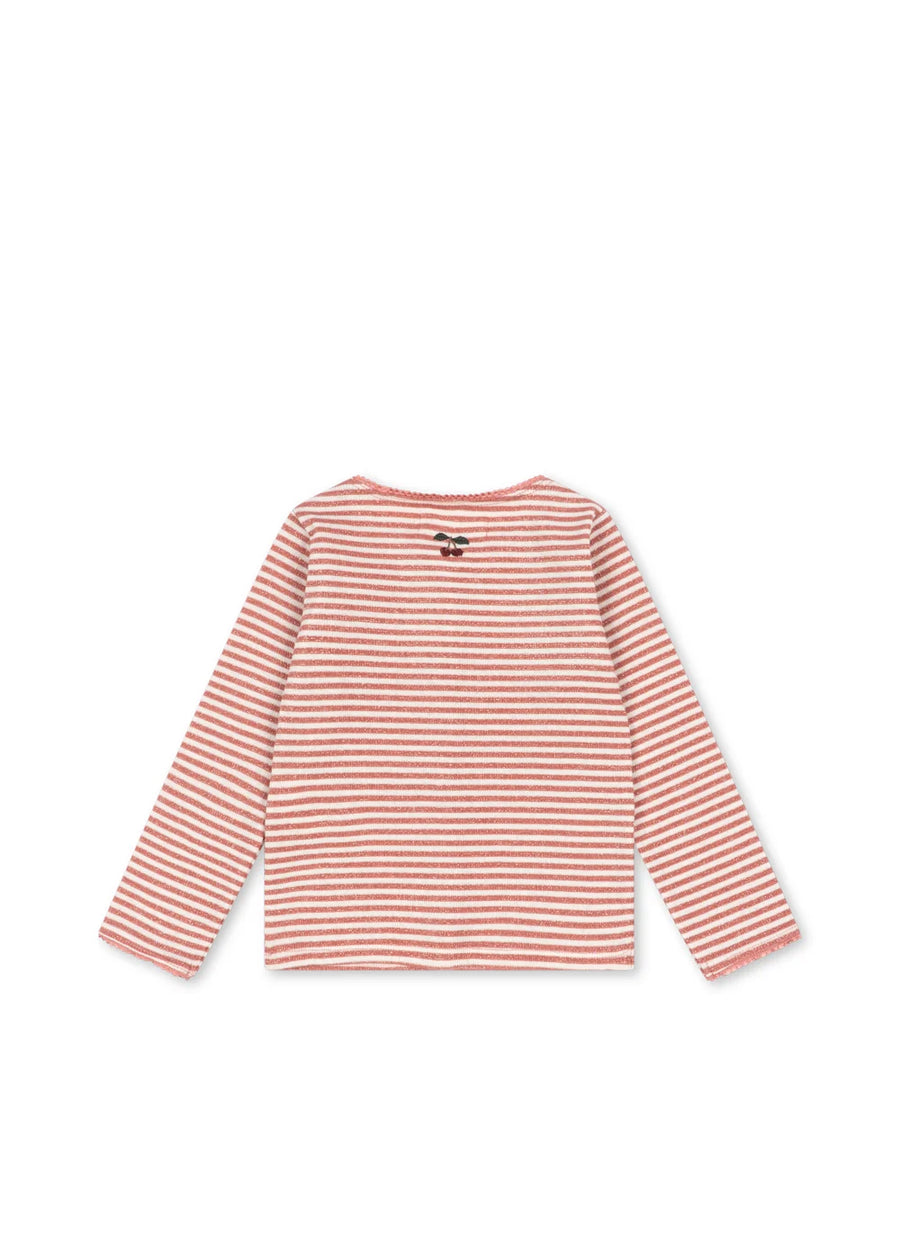 ROLI STRIPE CARDIGAN OCS - Rose Cream Stripe