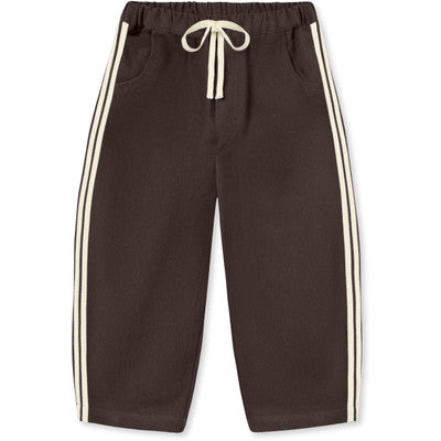 Pantalone Denim con Coulisse -Coffee Bean