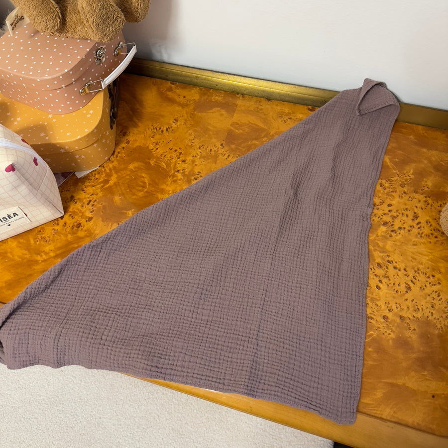 Bandana Multiuso in Mussola di Cotone  malva – Morbida, Leggera e Versatile