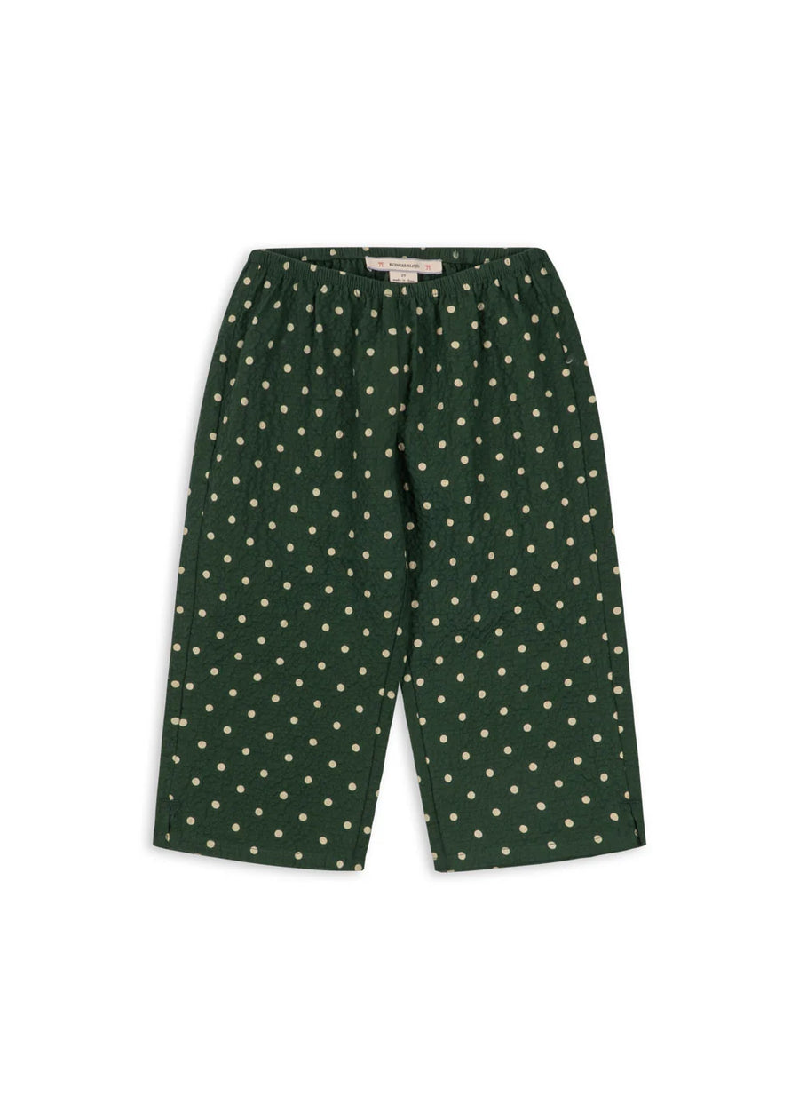 Pantalone in cotone Elin organico seersucker – dot marseille