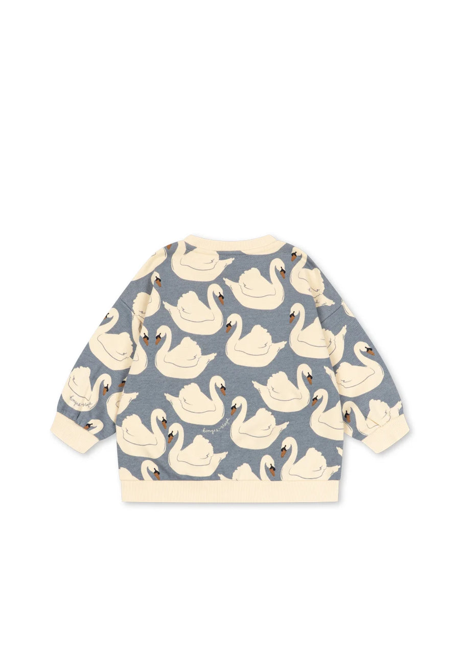 Felpa in cotone organico – swan
