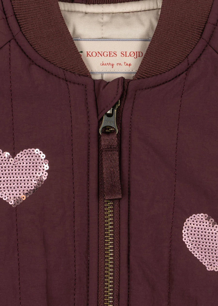 JUNO SEQUIN BOMBER JACKET — bomber cuori