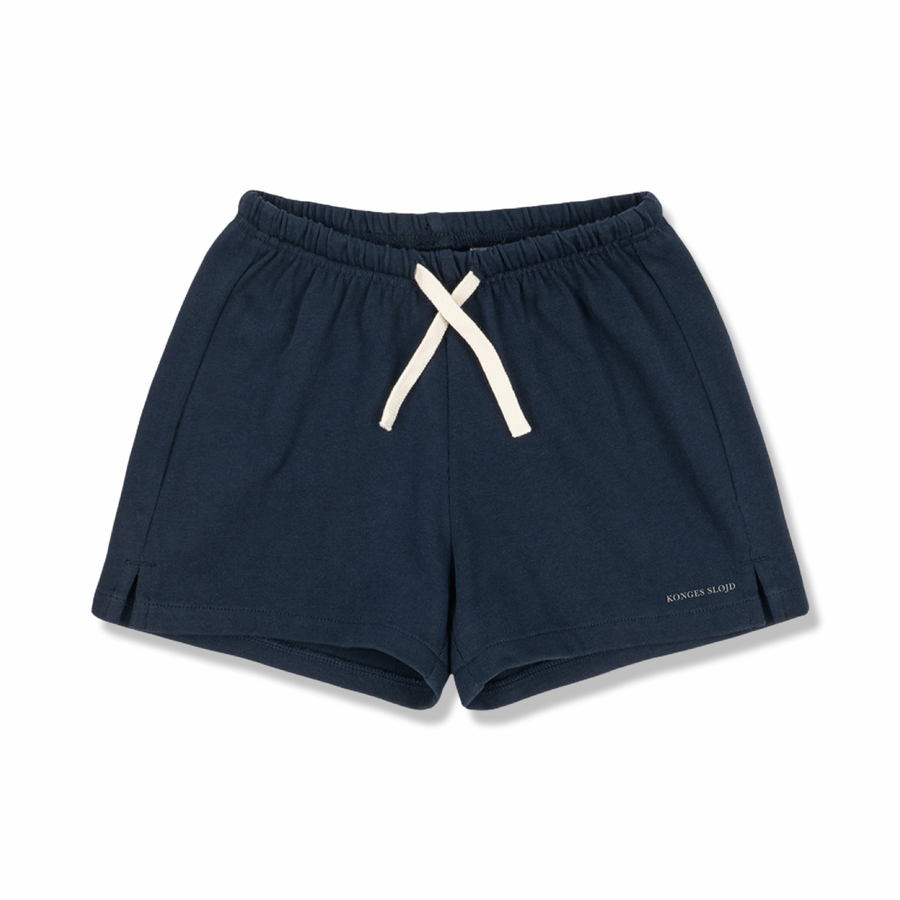 Spotty sweat shorts gots - cotone organico - blu navy